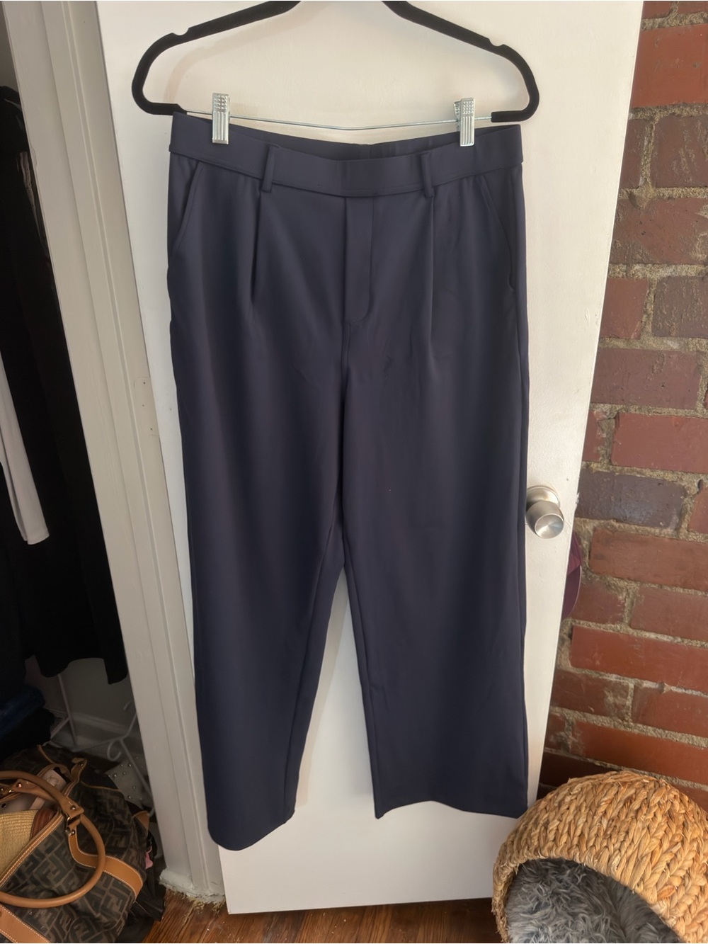 HALARA Men's Navy Dress Pants - Tailored Straight Fit